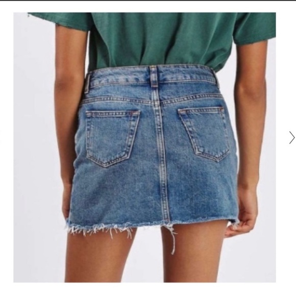 Topshop Moto Denim Skirt - Picture 2 of 5